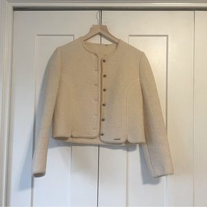 Vintage Geiger of Austria crop wool jacket, size small.
